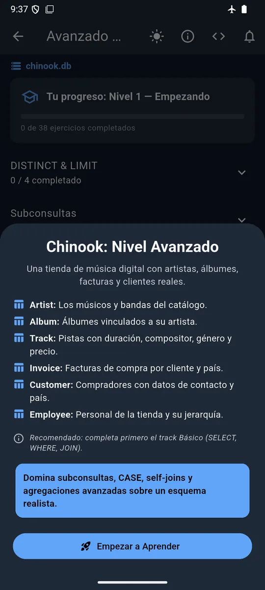 Introducción a la ruta avanzada de Chinook